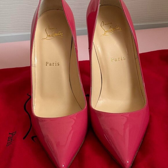 Christian Louboutin Women's Pink and Red Pumps - Picture 2 of 7